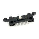 3M™ N3433-630T02 RB, Wannenstiftstecker, 180° gerade, 50-polig, 3000 Serie, 2,54 mm, 0,76 µm Au, Schwarz