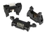 3M™ N3793-5202 RB, Wannenstiftstecker, 90° abgewinkelt, 10-polig, 3000 Serie, 2,54 mm, 0,76 µm Au, Schwarz