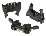 3M™ N3793-6302 RB, Wannenstiftstecker, 180° gerade, 10-polig, 3000 Serie, 2,54 mm, 0,76 µm Au, Schwarz