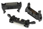 3M™ N3428-6302 RB, Wannenstiftstecker, 180° gerade, 20-polig, 3000 Serie, 2,54 mm, 0,76 µm Au, Schwarz