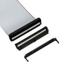 3M™ D89110-0101HK, Wannenstiftstecker für PCB, 180° gerade, 10-polig, D3000 Serie, 2,54mm, 0,38 µm Au, Schwarz