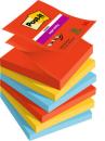 Post-it® Super Sticky Z-Notes, Playful Collection, 76 mm x 76 mm, 90 Blatt/Block, 6 Blöcke/Packung, 100% PEFC SGSCH-PEFC-COC-110078