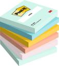 Post-it® Notes, Beachside Collection, 76 mm x 76 mm, 100 Blatt/Block, 6 Blöcke/Packung, 100% PEFC SGSCH-PEFC-COC-110078