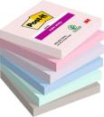 Post-it® Super Sticky Notes, Soulful Collection, 76 mm x 76 mm, 90 Blatt/Block, 6 Blöcke/Packung, 100% PEFC SGSCH-PEFC-COC-110078