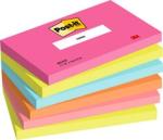 Post-it® Notes, Poptimistic Collection, 76 mm x 127 mm, 100 Blatt/Block, 6 Blöcke/Packung, 100% PEFC SGSCH-PEFC-COC-110078