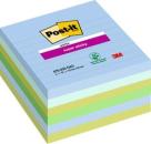 Post-it® Super Sticky Notes im Großformat, Oasis Collection, Liniert, 101 mm x 101 mm, 90 Blatt/Block, 6 Blöcke/Packung, 100% PEFC SGSCH-PEFC-COC-110078