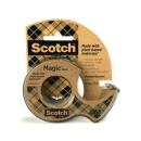 Scotch® Magic™ Klebeband, mit 66 % pflanzlichem Klebstoff hergestellt, 19 mm x 15 m, 1 Rolle + 1 Abroller aus Recyclingmaterial/Packung