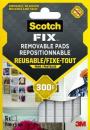 Scotch-Fix™ Ablösbare Klebepads 301008C36-P, 11 mm x 15 mm, 36 Pads/PK