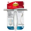 Command™ Bad- und Duschabzieher, rostfreier Edelstahl und Nickel satiniert BATH32, 1 Abzieher + 1HK + 2 S Strips