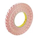 3M™ Doppelseitiges Klebeband GPT-020, Transparent, 12 mm x 50 m, 0.2 mm