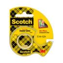 Scotch® Doppelseitiges Klebeband 136D-MDOEU, 12,7 mm x 6,3 m, 1 Rolle auf Handabroller/Packung