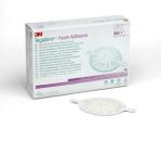 3M™ Tegaderm™ Foam Adhesive Hochleistungsfähiger, klebender Schaumverband, 90611, 10 cm x 11 cm, 10 / Packung, oval mit Kleberand
