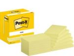 Post-it® Notes, Gelb, 76 mm x 127 mm, 100 Blatt/Block, 12 Blöcke/Packung, Kartonverpackung, 100% PEFC SGSCH-PEFC-COC-110078