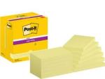 Post-it® Super Sticky Notes, Gelb, 76 mm x 127 mm, 90 Blatt/Block, 12 Blöcke/Packung, Kartonverpackung, 100% PEFC SGSCH-PEFC-COC-110078