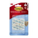 Command™ transparente Mini-Haken mit transparenten Strips CL006-30, 30 Haken + 32 Strips/Packung, 40 Packungen/Karton
