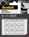 Scotch® Stoßabsorbierende Elastikpuffer SP91A59, selbsthaftend, transparent, Ø 13 mm, 12/Packung