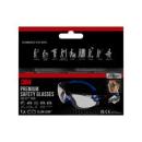 3M™ Solus™ 1000 Schutzbrille mit Antibeschlag-Beschichtung, blau/schwarz, transparent mit Tasche S1CB