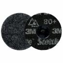 Scotch-Brite™ Roloc™ Präzisions-Vliesscheibe für höchste Anforderungen, HD-DR, Extra Coarse 80+, TR, 76 mm, 25/Carton, 100 ea/Case