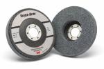 Scotch-Brite™ Verpresste Kompaktscheibe Deburr and Finish PRO für den Winkelschleifer, DP-UD, 2S Fine, T27, 114.3 mm x 22.23 mm, Nylon