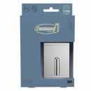 Command™ Dekor Handtuchhaken aus Metall DCRB02CR-EU,Größe L, chrome, 1Haken + 6 wasserfeste Strips/Pack
