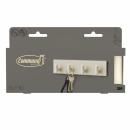 Command™ Dekor Schlüsselleiste Metall DCR05BE-EU, beige, 1 Leiste + 8Strips/Pack