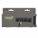 Command™ Dekor Schlüsselleiste Metall DCR05MB-EU, schwarz matt, 1 Leiste+ 8 Strips/Pack