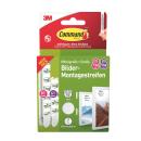 Command™ Bilder-Montage-Strips 17209WHI-12-DE-VP, Weiß, Mittel und Groß, 4 Paare M + 8 Paare L (24 Strips), Vorteilspack