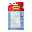 Command™ Dekorations-Clips 17026CLR-20-DE, transparent, mit transparenten Strips, 20 Clips + 24 Streifen