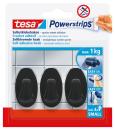 tesa Powerstrips® Haken Small Oval, schwarz