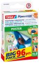 tesa Powerstrips® Posterstrips, 96 Strips Poster, Big Pack