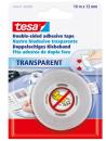 tesa® Doppelseitiges Klebeband, 10m x 12mm, kristall-klar