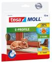 tesamoll® E-Profil Gummidichtung, 10m x 9mm, braun