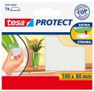 tesa Protect® Filzgleiter, rechteckig, weiß, 100mm x 80mm