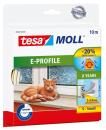tesamoll® E-Profil Gummidichtung, 10m x 9mm, weiss