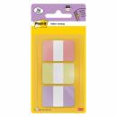 Post-it® Index Strong, Pastell Rosa, Gelb und Lila, 25,4 mm x  38,1 mm, 36 Haftstreifen/Etui, 1 Etui/Pack