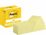 Post-it® Notes, Gelb, 127 mm x 76 mm, 100 Blatt/Block, 12 Blöcke/Packung, Kartonverpackung, 100% PEFC, SGSCH-PEFC-COC-110078