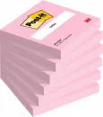 Post-it® Notes, Pink, 76 mm x 76 mm, 100 Blatt/Block, 6 Blöcke/Packung, 100% PEFC, SGSCH-PEFC-COC-110078