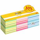Post-it® Notes Würfel, Verschiedene Farben, 76 mm x 76 mm, 450 Blatt/Block, 6 Blöcke/Packung, 100% PEFC, SGSCH-PEFC-COC-110078