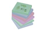 Post-it® Recycling Notes 6514-1RP, verschiedene Farben, 76 x 76 mm, 12 Blöcke à 100 Blatt, 100% PEFC Recycled SGSCH-PEFC-COC-110078
