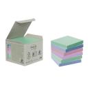 Post-it® Recycling Notes, Gelb, 76 mm x 76 mm, 100 Blatt/Block, 6 Blöcke/Packung
