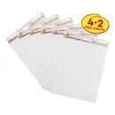 Post-it® Super Sticky Meeting Chart Promo 559VP-E,4+2 gratis, weiß,30Blatt/Block, 63,5 x 76,2cm – 100% PEFC,SGSCH-PEFC-COC-110078