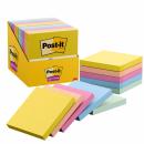 Post-it® Super Sticky Notes 654-6SS-SUM10, Sommer Sorbet, 76 mm x 76 mm,1 x 90 Blatt - 100% PEFC, SGSCH-PEFC-COC-110078