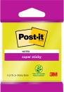 Post-it® Super Sticky Notes 6820S3, 76 x 76 mm, neongrün, neonpink, ultragelb, ultragrün, ultrapink, 1 Block à 75 Blatt, 100% PEFC SGSCH-PEFC-COC-110078