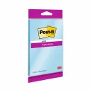 Post-it® Super Sticky Notes im Großformat, Blau, Liniert, 102 mm x 152 mm, 45 Blatt/Block, 1 Block/Packung, 100% PEFC, SGSCH-PEFC-COC-110078