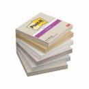 Post-it® Super Sticky Notes, Neutrality Collection, 76 mm x 76 mm, 90 Blatt/Block, 6 Blöcke/Packung, 100% PEFC, SGSCH-PEFC-COC-110078