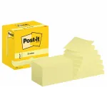 Post-it® Z-Notes, Gelb, 127 mm x 76 mm, 100 Blatt/Block, 12 Blöcke/Packung, Kartonverpackung, 100% PEFC, SGSCH-PEFC-COC-110078
