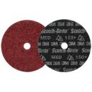 Scotch-Brite™ Präzisions-Vliesscheibe Heavy Duty, HD-DH, Medium 150+, 178 mm x 22.23 mm, 25 ea/Case