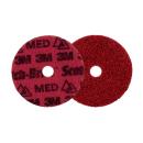 Scotch-Brite™ Präzisions-Vliesscheibe, PN-DH, Mittel, 100 mm x 16 mm, 25/Innenverpackung, 100 Stück/Karton