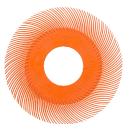 Scotch-Brite™ Precision Radial Bristle Brush, PN-RB, 80+, 7-5/8 in, Type C, without Adapter, 70 ea/Case