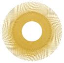 Scotch-Brite™ Radial Bristle Brush BB-ZB Einzelsegment, gelb, 152,4 mm, P80, Typ C (Nachfüllpackung)